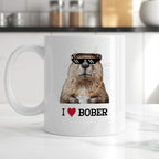 Kubek z nadrukiem "I love BOBER"