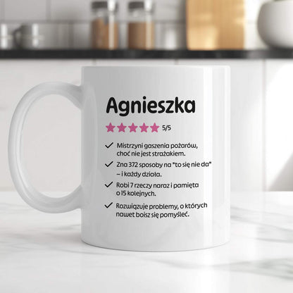 Kubek MISTRZYNI z imieniem