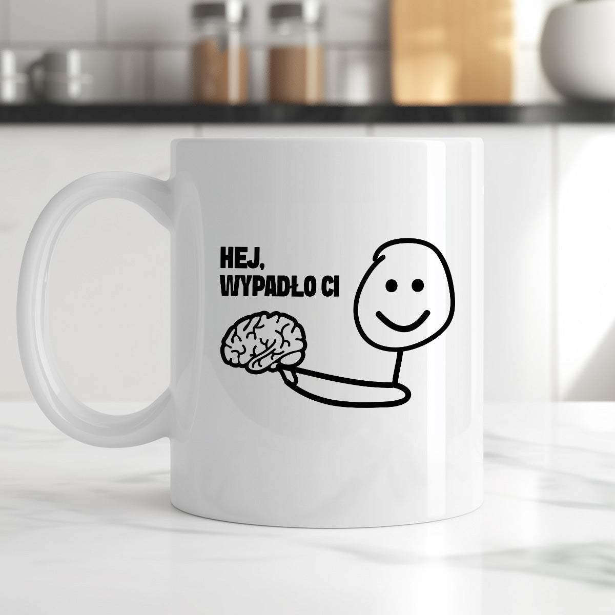 Kubek z nadrukiem "Hej, wypadło Ci"