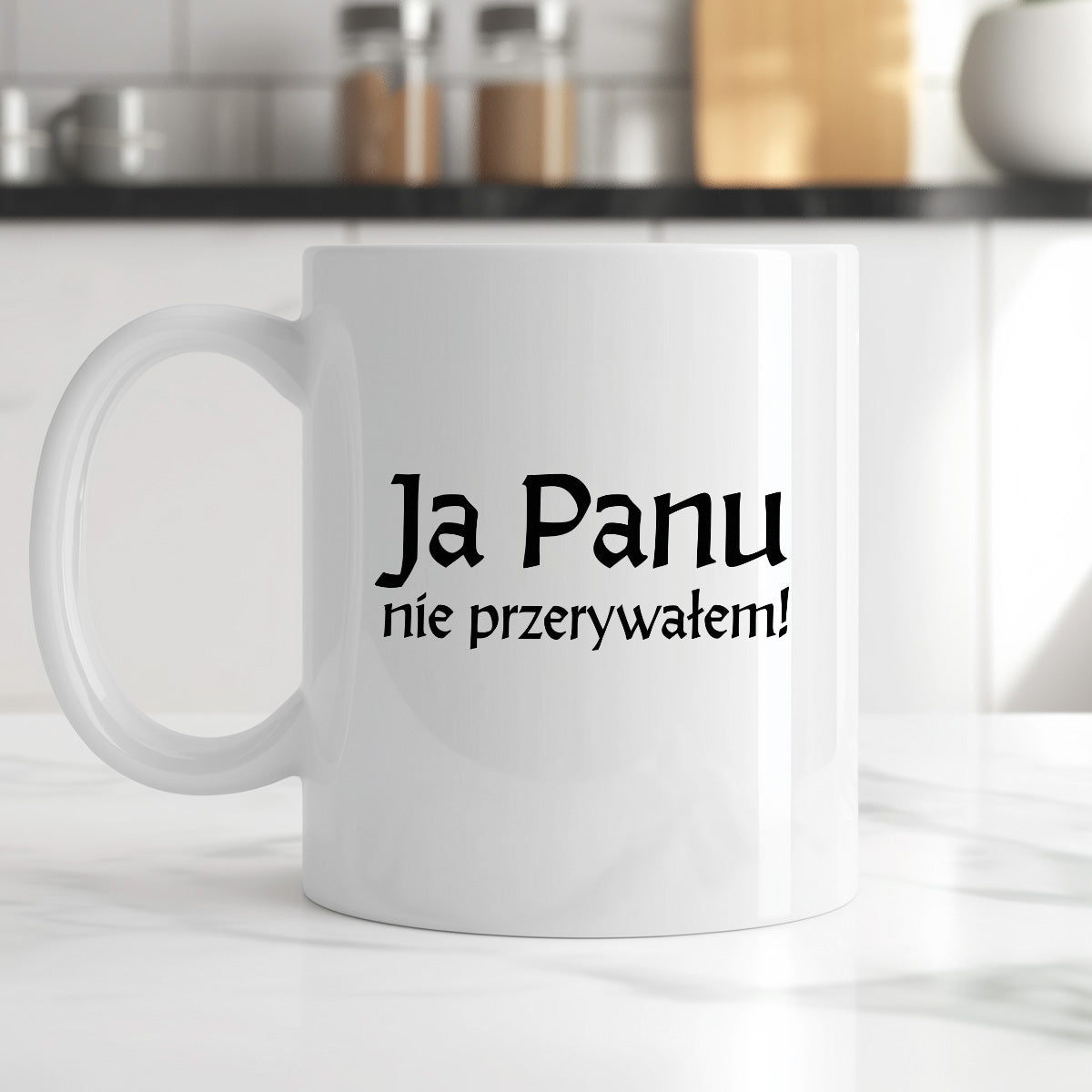 Kubek z nadrukiem "Ja Panu nie przerywałem!" v2