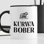 Kubek z nadrukiem "KURWA BOBER" 330 ml