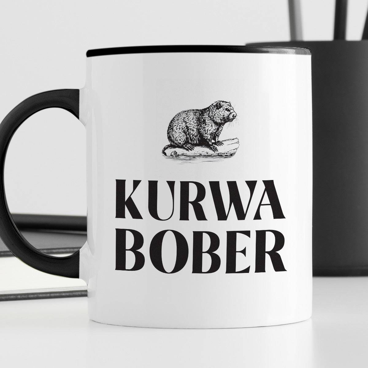 Kubek z nadrukiem "KURWA BOBER" 330 ml