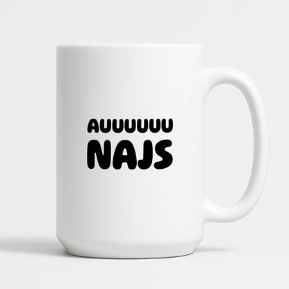 Kubek z nadrukiem - "Auuuuu NAJS"