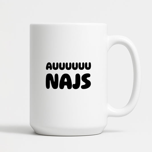 Kubek z nadrukiem - "Auuuuu NAJS"