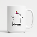 Kubek z nadrukiem - "Najlepszego stara ruro"