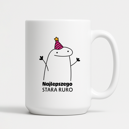 Kubek z nadrukiem - "Najlepszego stara ruro"