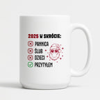 Kubek świąteczny z Mikołajem "2025 w skrócie" II