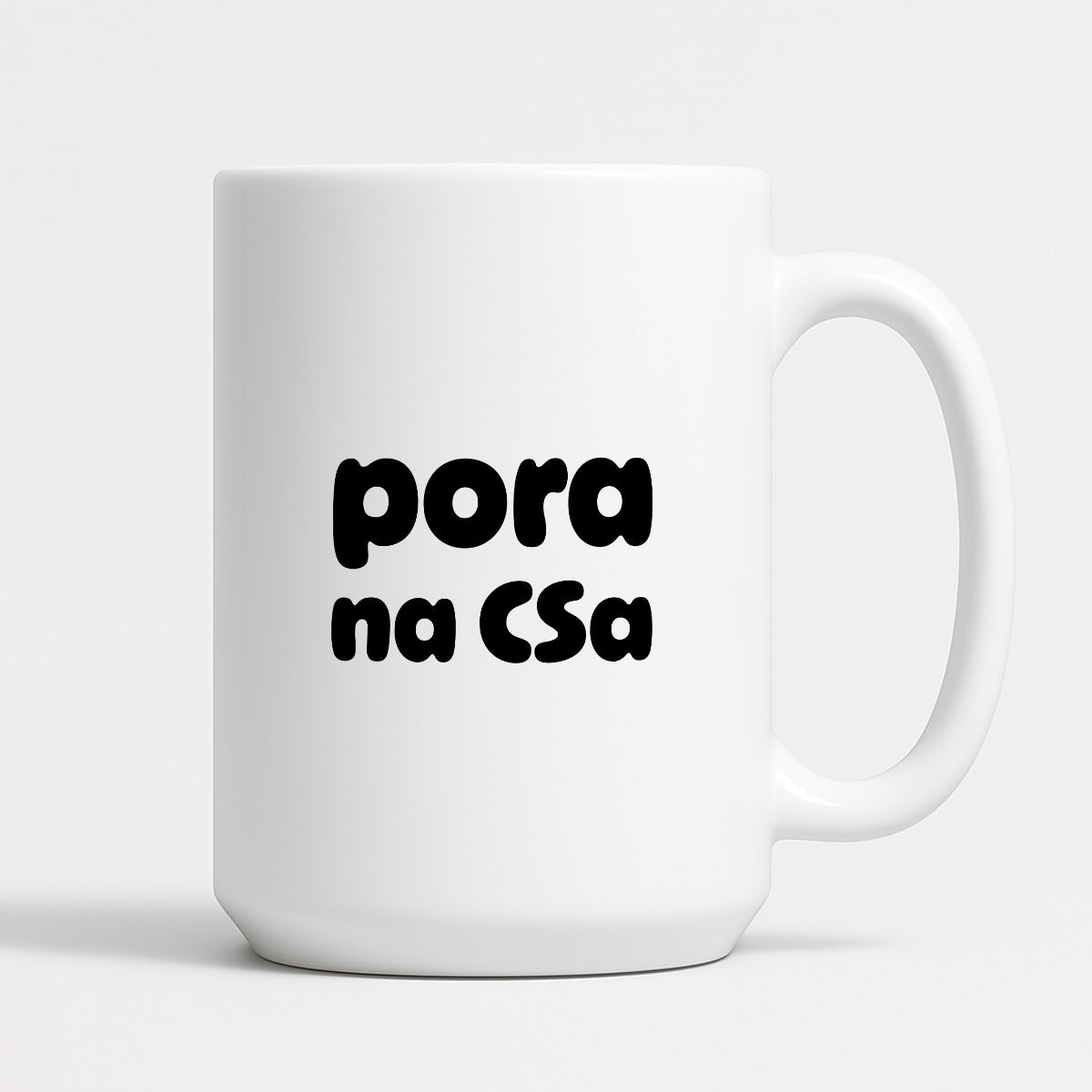 Kubek z nadrukiem "pora na CSa"