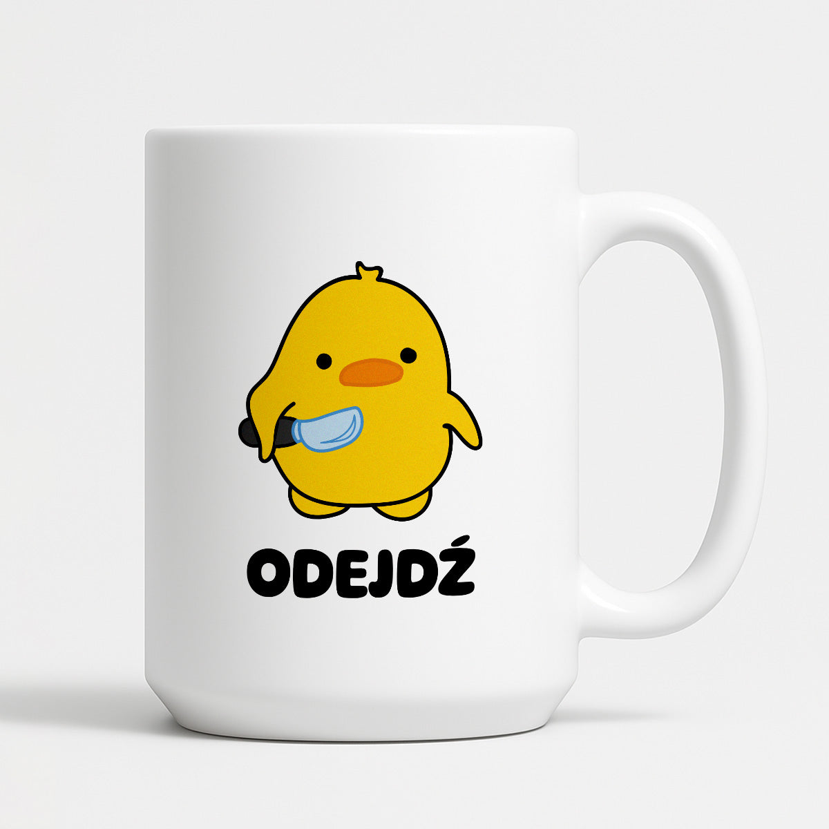 Kubek z nadrukiem - "Odejdź"