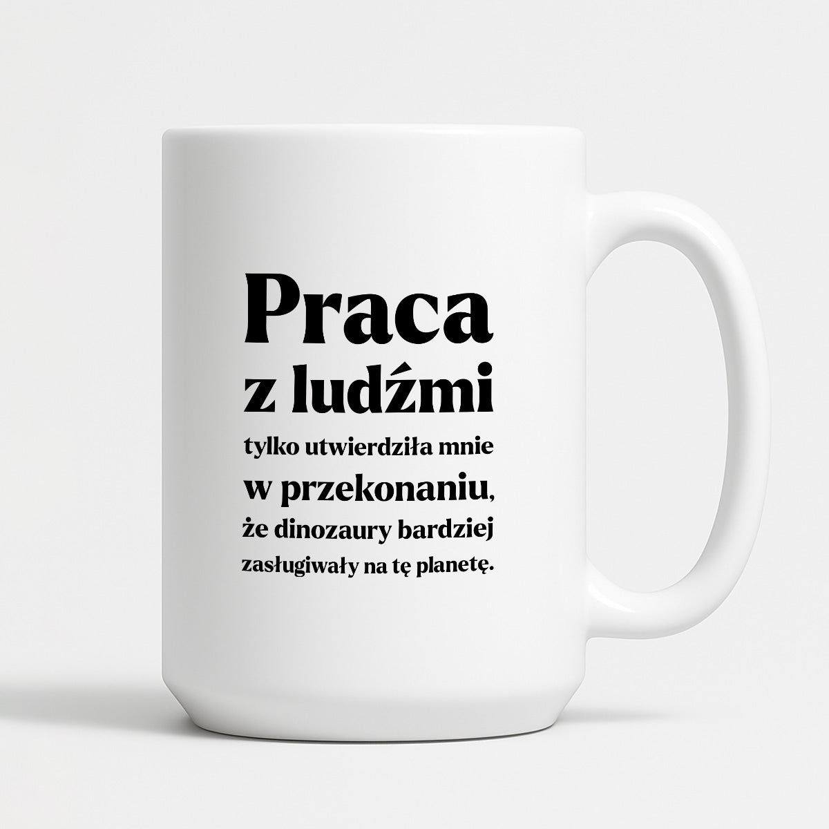 Kubek z nadrukiem - "PRACA Z LUDŹMI"