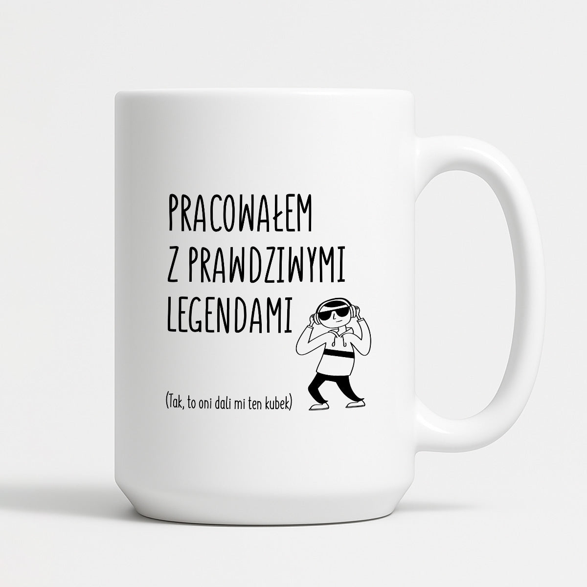 Kubek z nadrukiem na ODEJŚCIE Z PRACY - "Pracowałem z prawdziwymi legendami"
