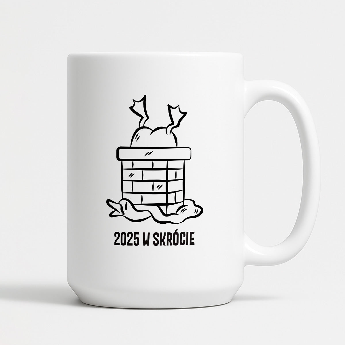 Kubek świąteczny z GĄSKĄ - "2025 W SKRÓCIE"