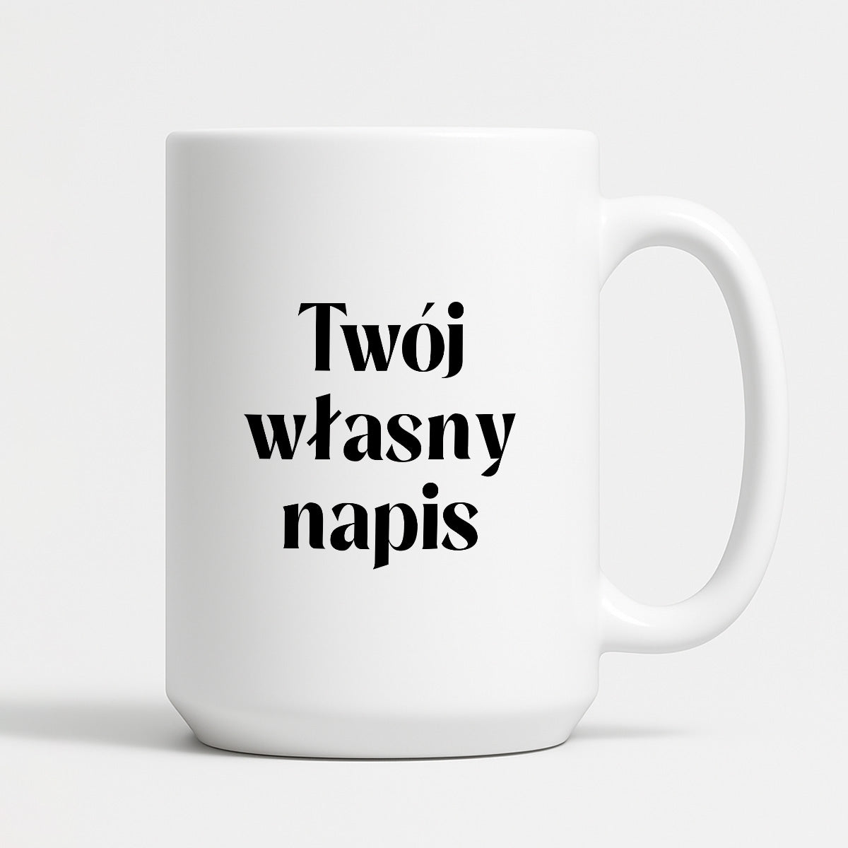 Kubek spersonalizowany z własnym napisem I
