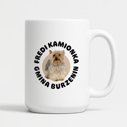 Kubek z nadrukiem - "Fredi Kamionka Gmina Burzenin"