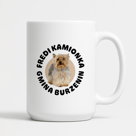 Kubek z nadrukiem - "Fredi Kamionka Gmina Burzenin"
