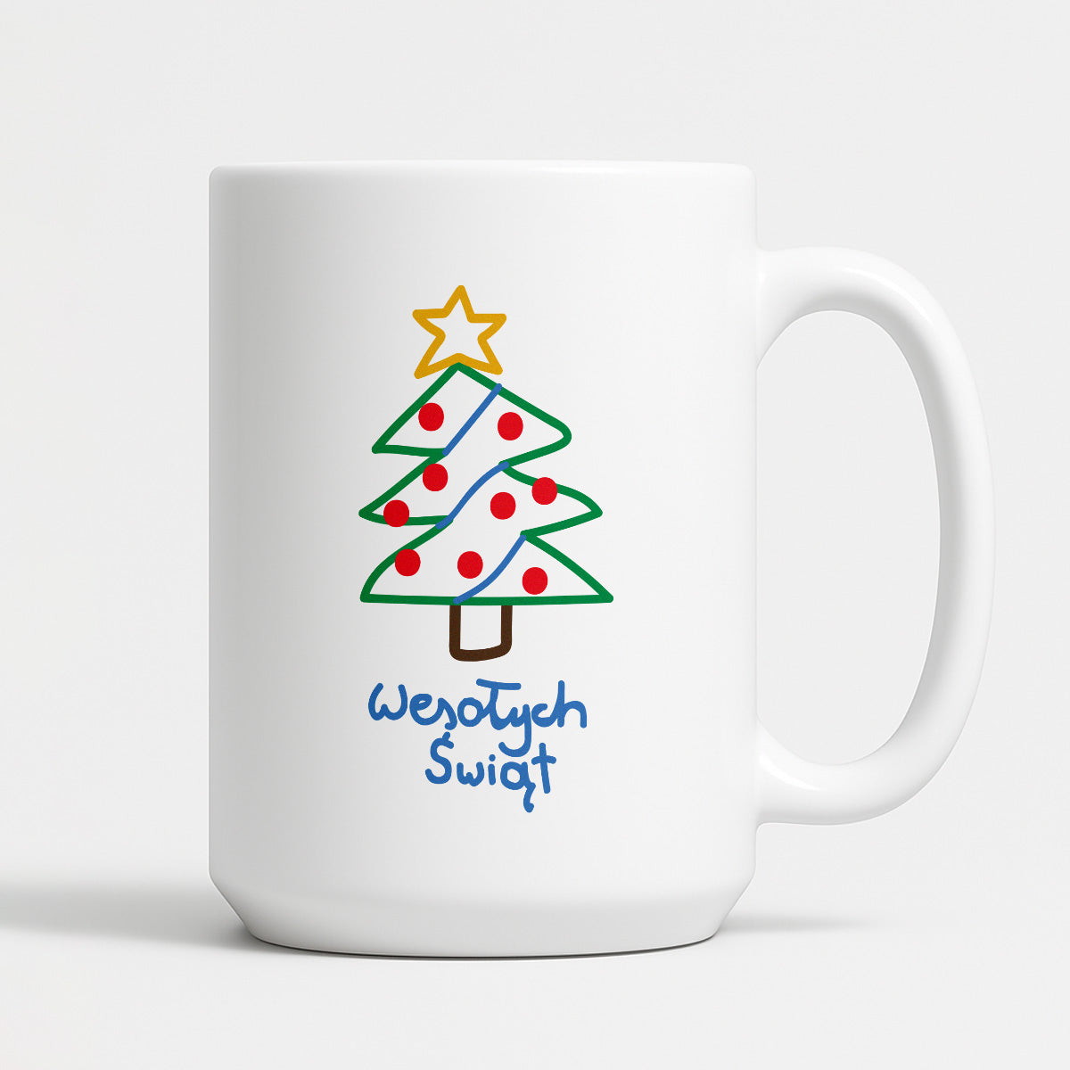 Kubek świąteczny śmieszny "Wesołych Świąt" PAINT