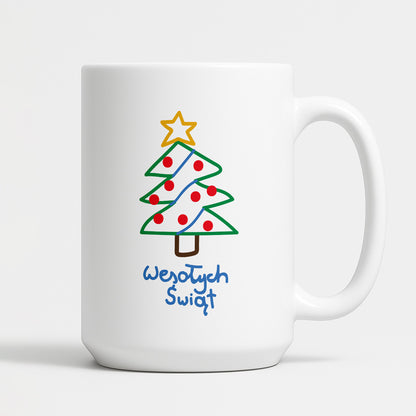 Kubek świąteczny śmieszny "Wesołych Świąt" PAINT