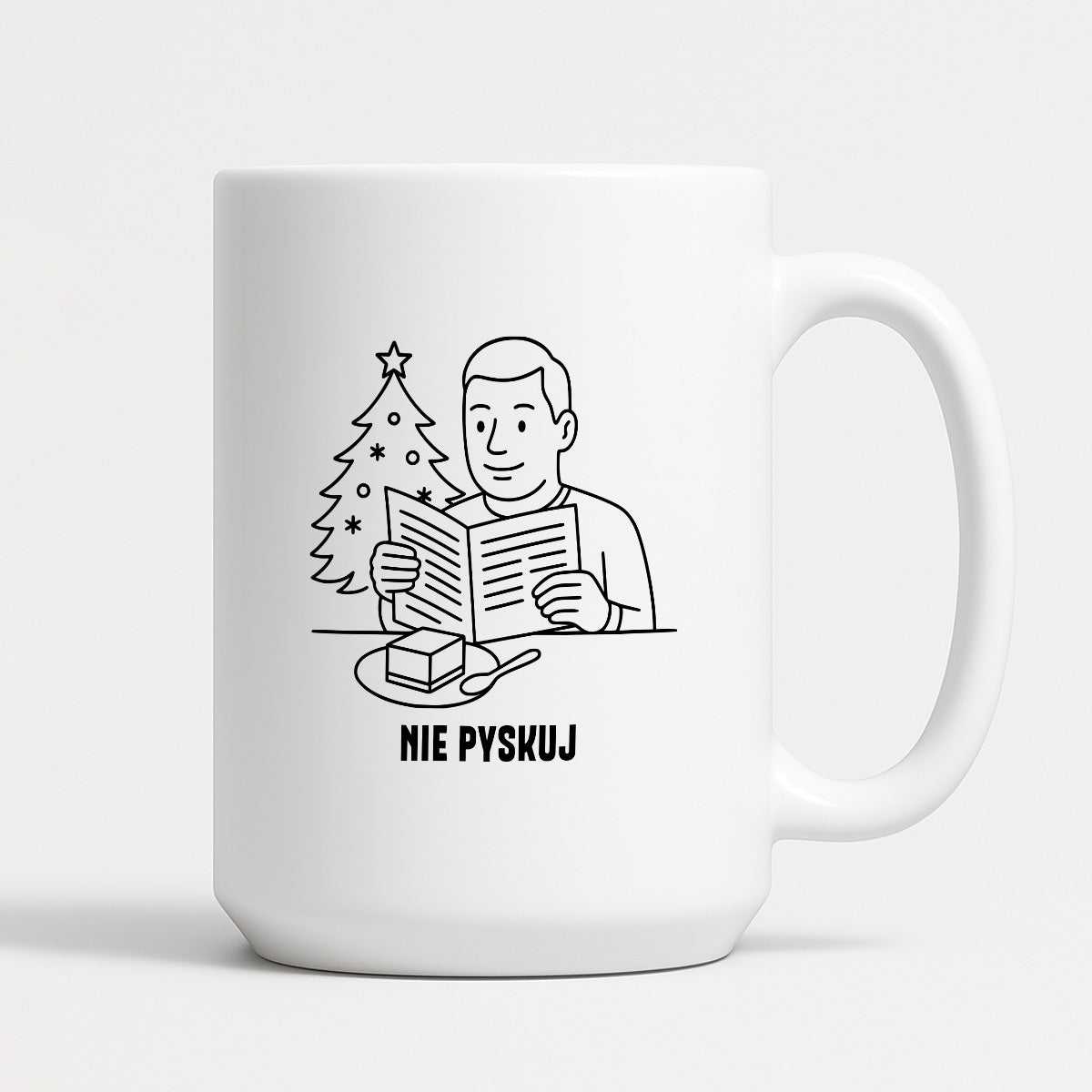 Kubek świąteczny z cytatem TATY - "Nie pyskuj"