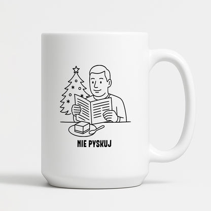 Kubek świąteczny z cytatem TATY - "Nie pyskuj"