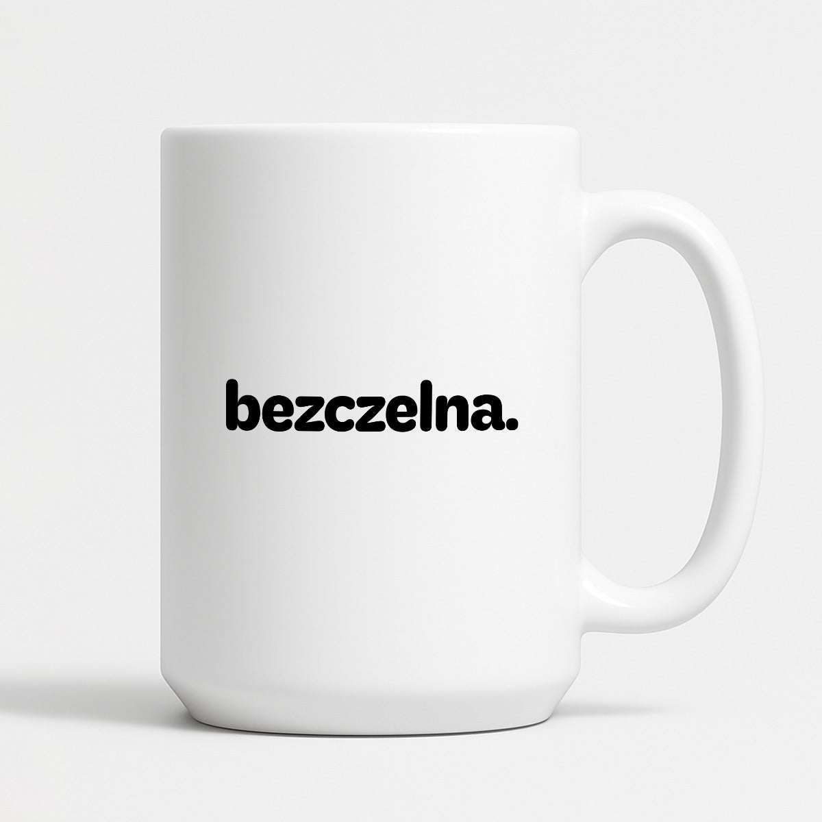 Kubek z nadrukiem - "bezczelny."