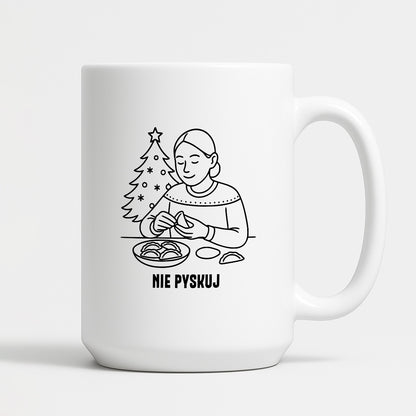 Kubek świąteczny z cytatem MAMY - "Nie pyskuj"