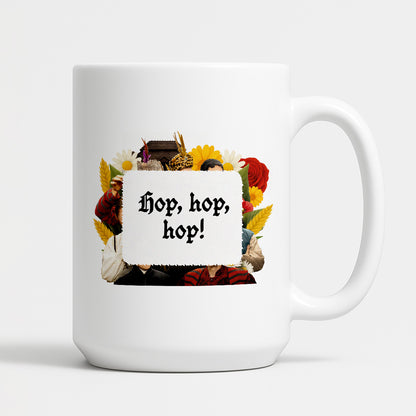 Kubek z nadrukiem "Hop, hop, hop!" NOWE 1670