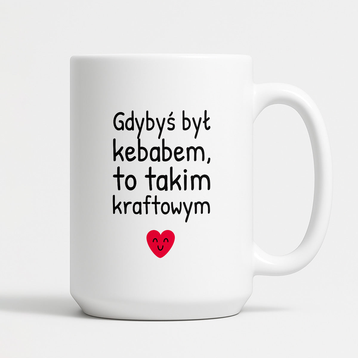 Kubek z nadrukiem - "Gdybyś był kebabem, to takim kraftowym"