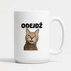 Kubek z nadrukiem - "Odejdź" KOT