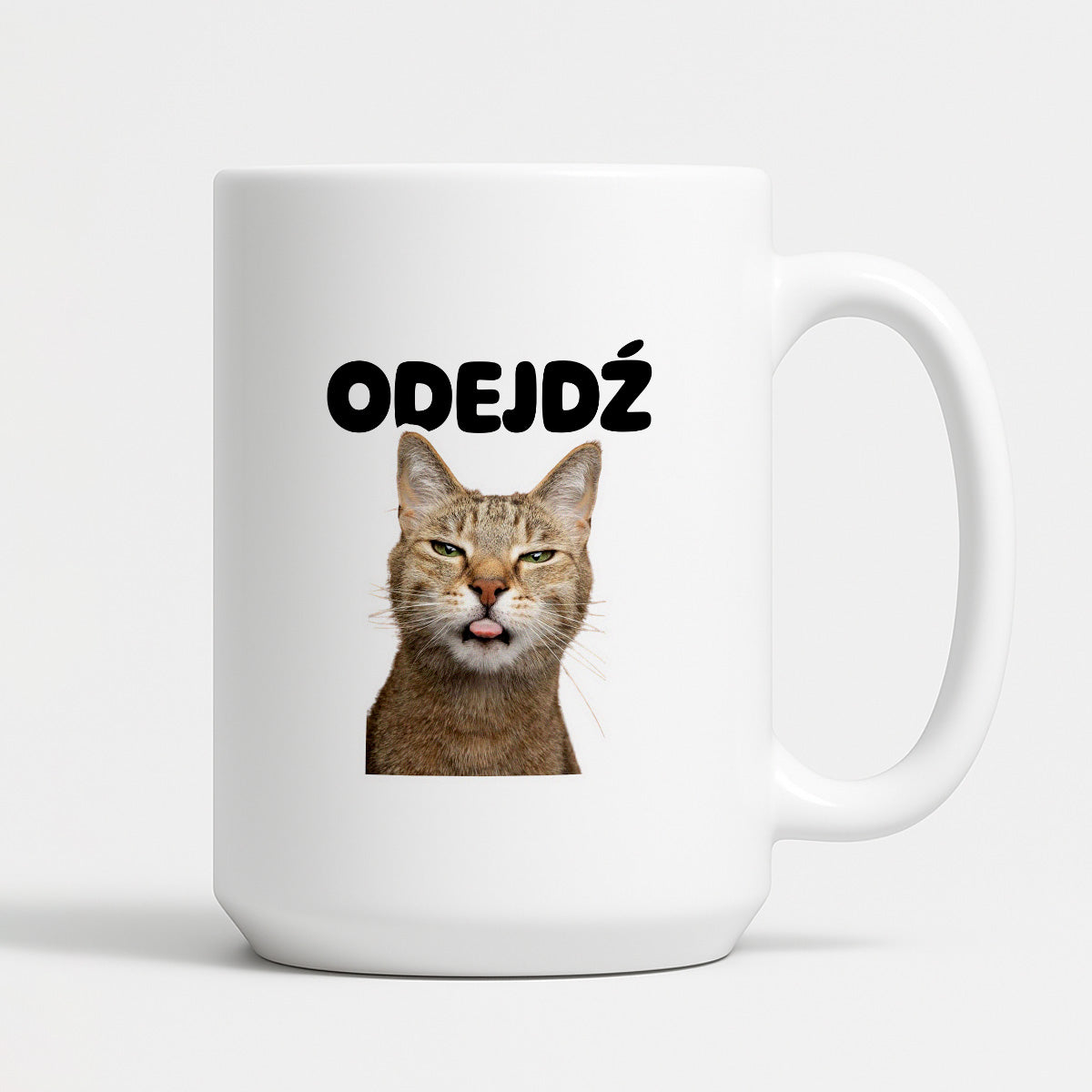 Kubek z nadrukiem - "Odejdź" KOT