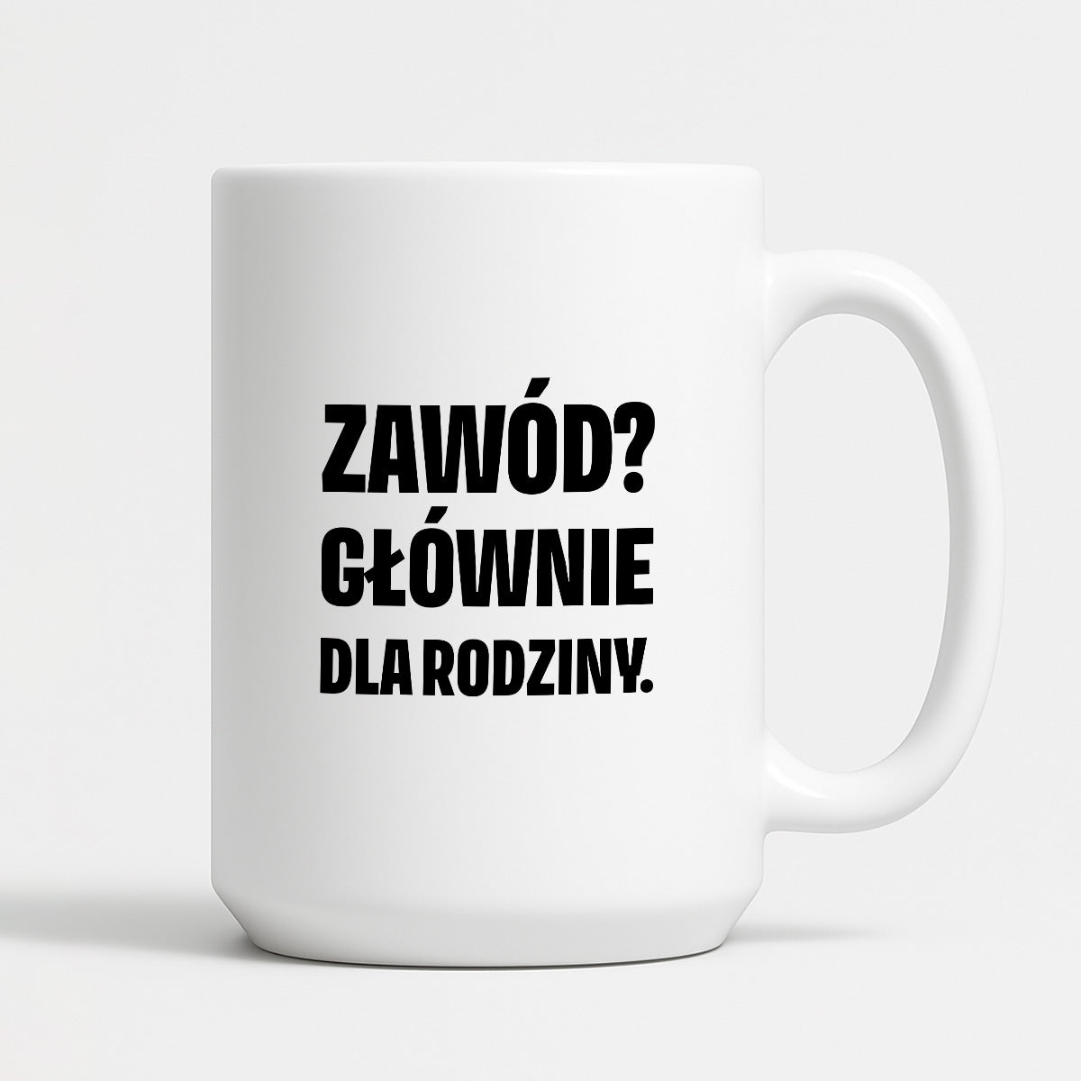 Kubek z nadrukiem - "Zawód? Głównie dla rodziców"