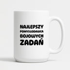 Kubek z nadrukiem - "Najlepszy pomysłodawca bojowych zadań"