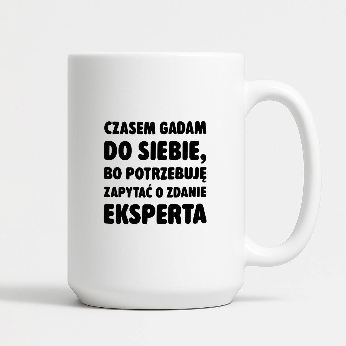 Kubek z nadrukiem - "Czasem gadam do siebie"