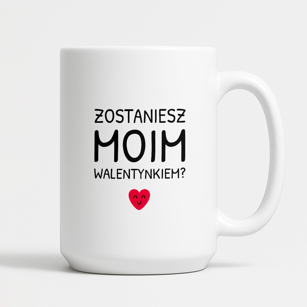 Kubek z nadrukiem - "Zostaniesz moim Walentynkiem?"