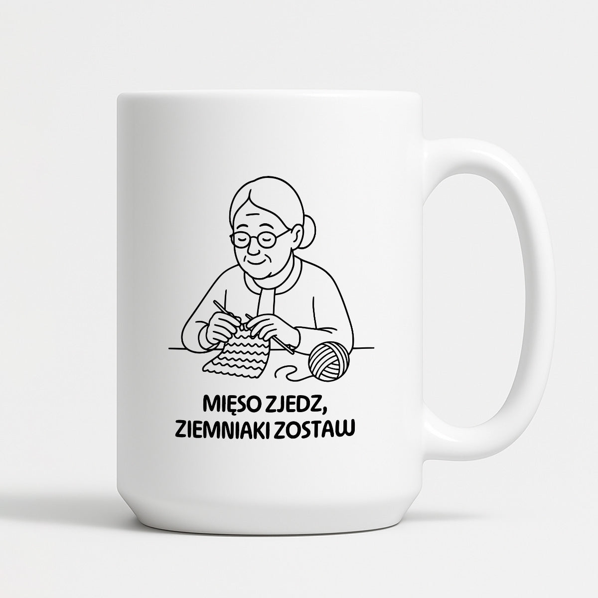 Kubek dla Babci / Dziadka - "Mięso zjedz, ziemniaki zostaw"