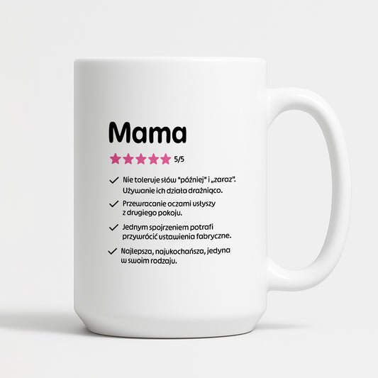 Kubek z nadrukiem - "Mama 5/5"