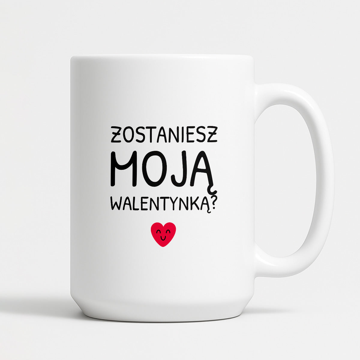 Kubek z nadrukiem - "Zostaniesz moja Walentynką?"
