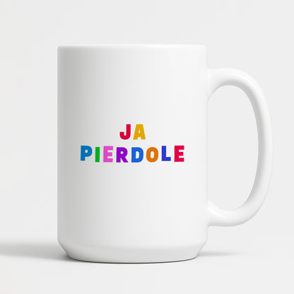 Kubek z kolorowym nadrukiem "ja pierdole"