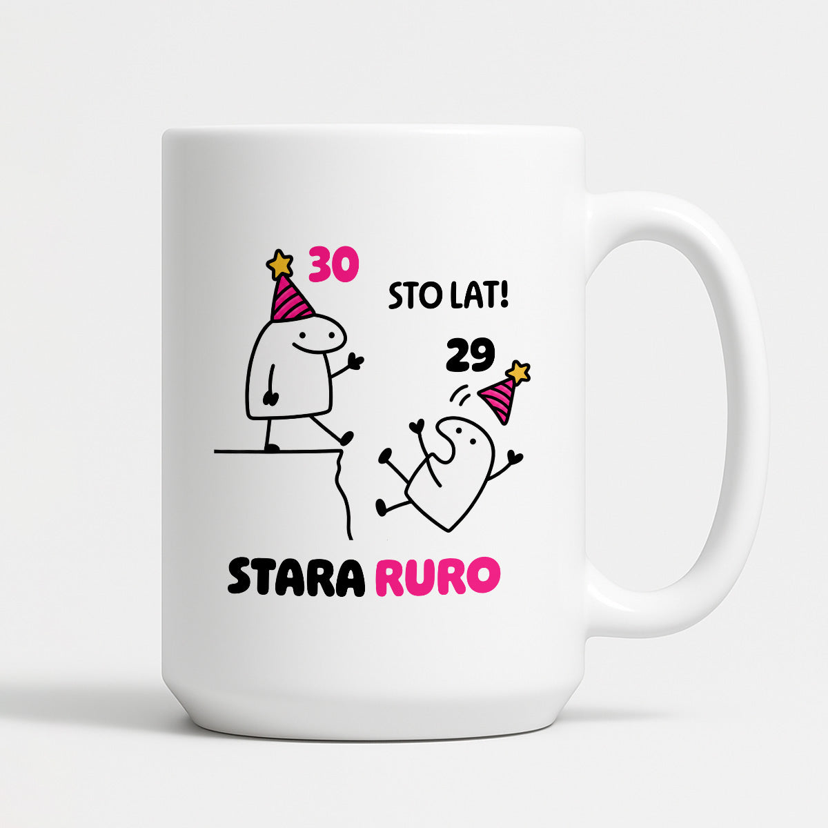 Kubek z nadrukiem "STO LAT! STARA RURO" [dowolny wiek]