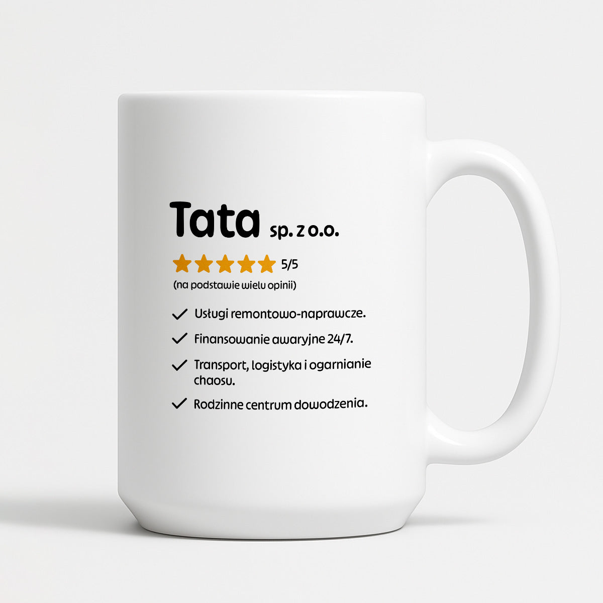 Kubek z nadrukiem - "Tata spółka z o.o."