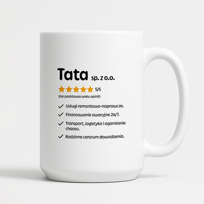 Kubek z nadrukiem - "Tata spółka z o.o."
