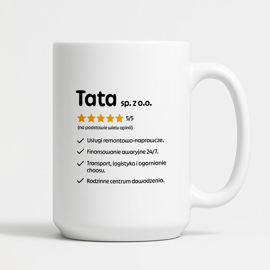 Kubek z nadrukiem - "Tata spółka z o.o."