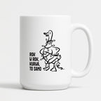 Kubek świąteczny z GĄSKĄ - "ROK W ROK, KURWA, TO SAMO"