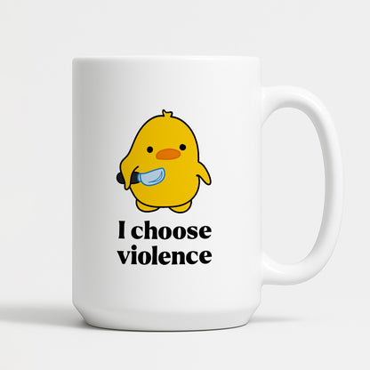 Kubek z nadrukiem - I choose violence