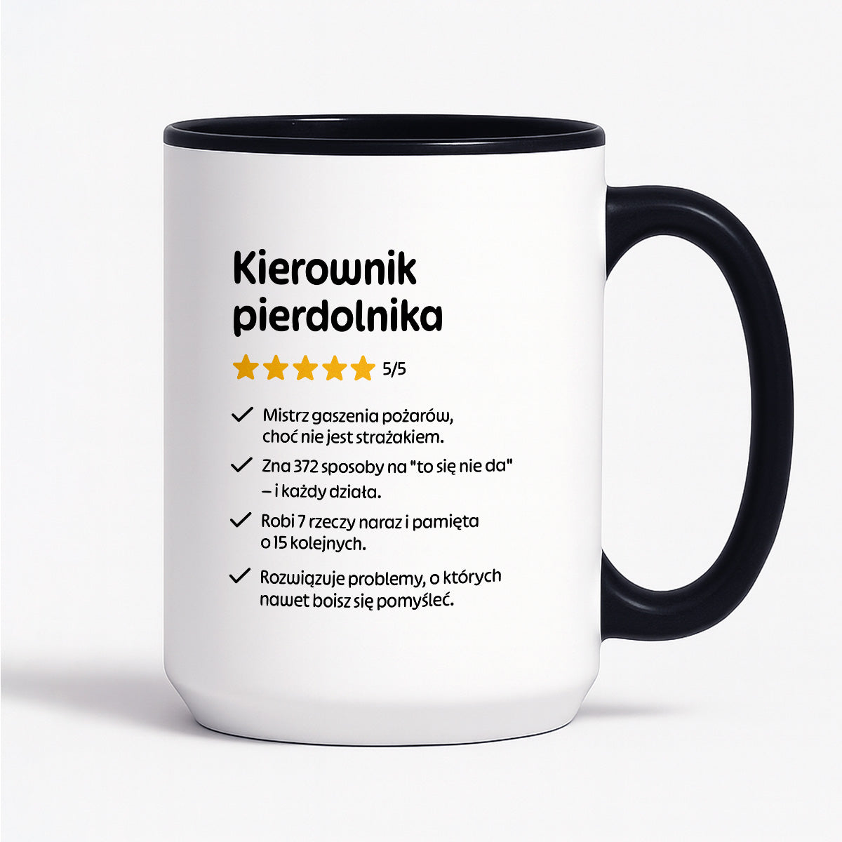Kubek z nadrukiem "Kierownik pierdolnika"