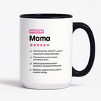 Kubek z nadrukiem - "Mama 5/5" z imieniem