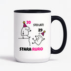 Kubek z nadrukiem "STO LAT! STARA RURO" [dowolny wiek]