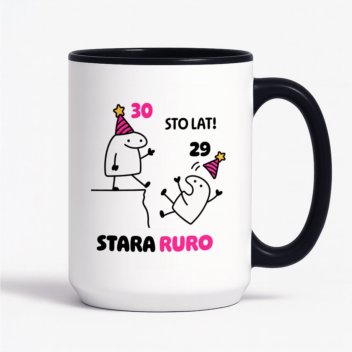 Kubek z nadrukiem "STO LAT! STARA RURO" [dowolny wiek]