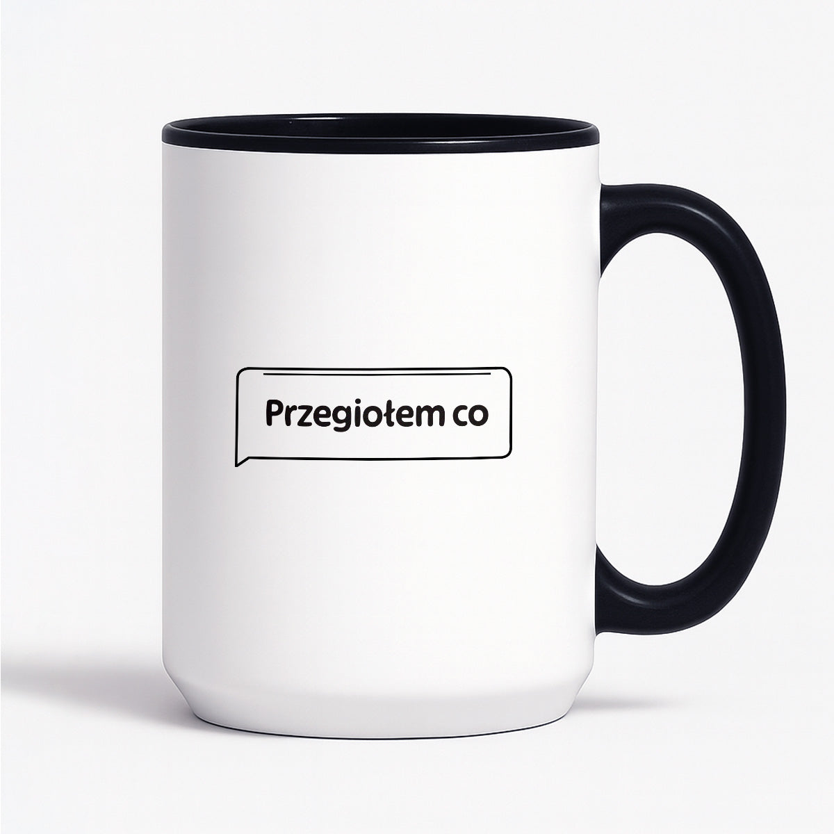 Kubek z nadrukiem - MEM -  "Przegiołem co"