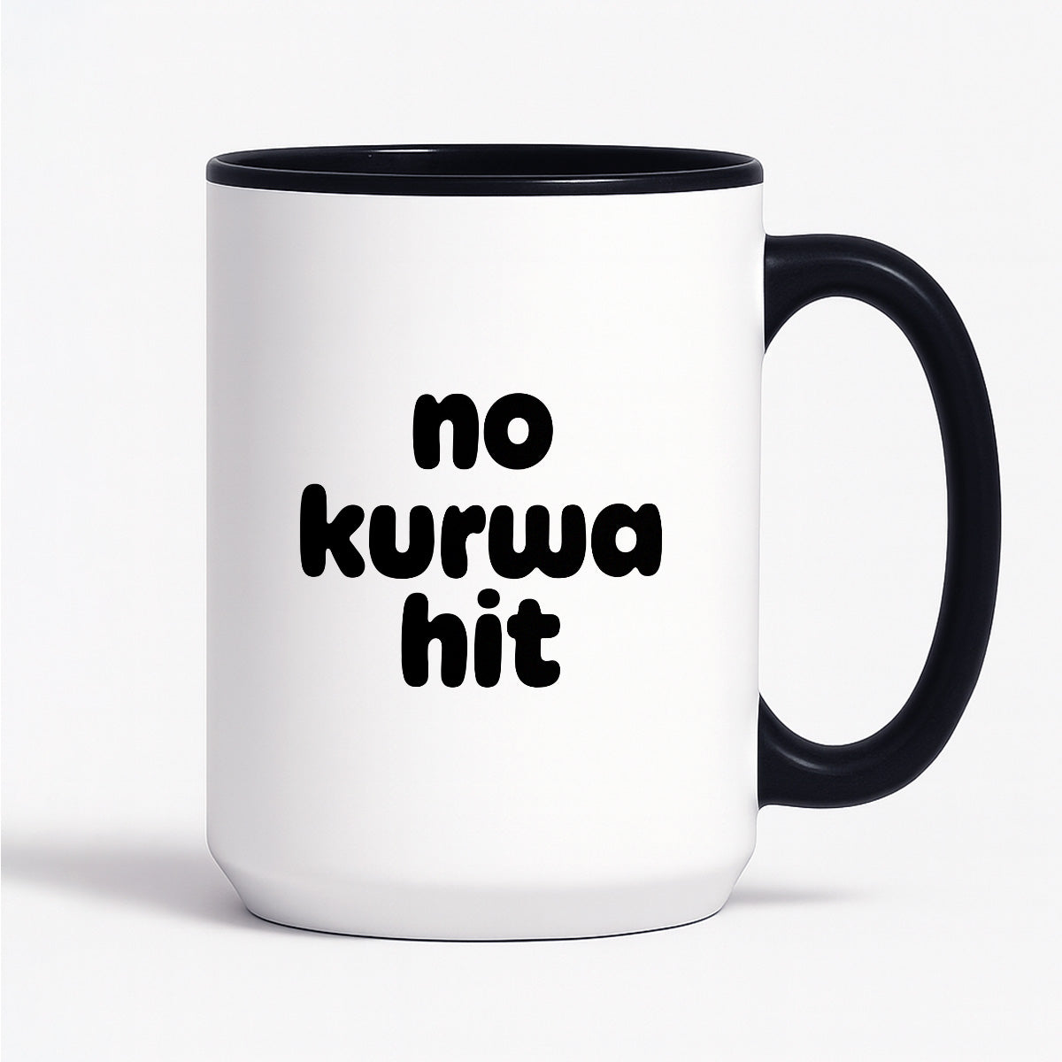 Kubek z nadrukiem - "no kurwa hit"
