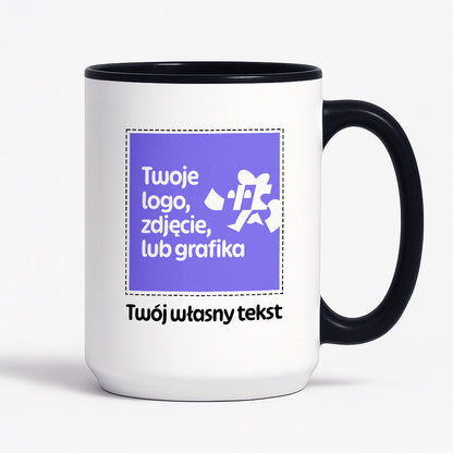 Kubek spersonalizowany z własnym zdjęciem / grafiką i podpisem